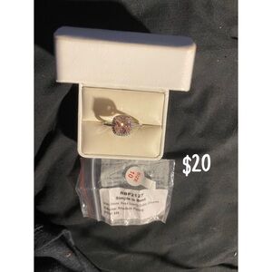 Stunning Silver and Pink Ring